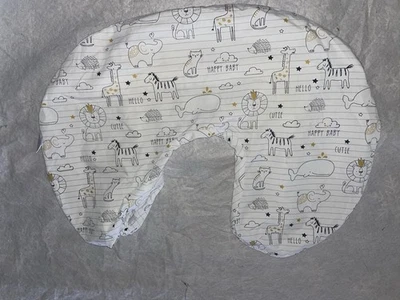 Funda de almohada de lactancia Boppy soporte para bebé cubierta extraíble animales suaves Foto 1 de 2