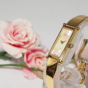 GUCCI Reloj Pulsera Cuarzo Dorado Mujer Auténtico - Imagen 1 de 24