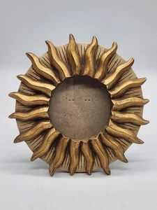 Vintage Gold Celestial Whimsical Sun Starburst Frame Free Standing Vandor 6.5" - Picture 1 of 10