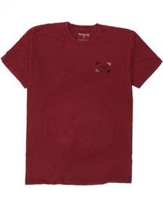 HURLEY Mens T-Shirt Top Large Red Cotton BA01 - Picture 1 of 3