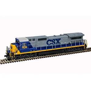 ATLAS N GAUGE DASH 8-40C CSX [YN2] WHITE ROOF DCC/ESU SOUND #7632  PN 40005667 - Picture 1 of 1