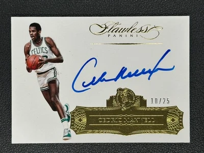 2015-16 Panini Flawless Cedric Maxwell Auto 10/25 Celtics#Z - Image 1 of 2