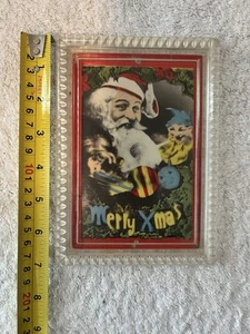 Santa Photo Move Lantac 3D Moving Photo VERY RARE 1930s-1950s - Picture 1 of 4