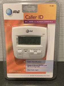 Vintage 2001 AT&T Caller ID 326 - Windchill White - Fabrycznie nowy/zapieczętowany - Zdjęcie 1 z 3