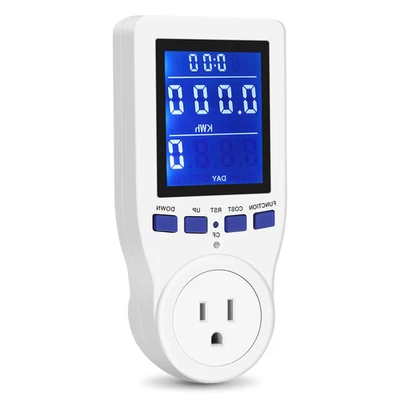 [2019 Upgrade] Electricity Usage Monitor Power Meter Plug Extension Cord Home - image 1 of 4
