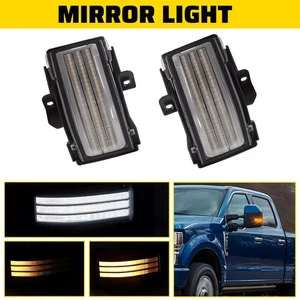 Switchback LED Side Mirror Light For 17-23 Ford F250 F350 F450 F550 Super Duty - Picture 1 of 11