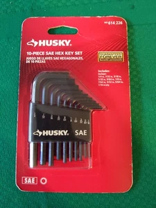 Husky Set di chiavi esagonali 10 pezzi SAE pollici chiave a brugola strumento manuale nuovo USA 614226 - Foto 1 di 3
