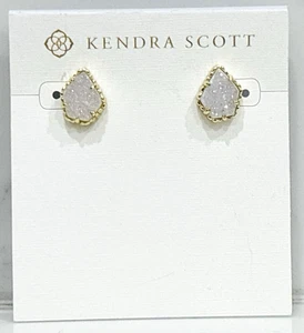 Kendra Scott Tessa Ohrstecker vergoldet irisierend Drusy NEU - Bild 1 von 10