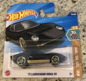 Hot Wheels ‘71 LAMBORGHINI MIURA SV NERA 2025 1:64 - Foto 1 di 2
