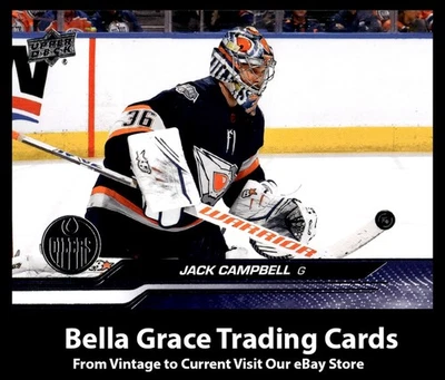 2023-24 Upper Deck Jack Campbell #72 Edmonton Oilers NHL Hockey  - Image 1 of 2