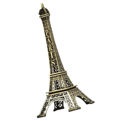 Estatuillas iluminadas aleación Torre Eiffel modelo viaje pequeño a granel figura Eiffell - Imagen 1 de 4