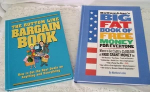 Lot of 2 BOTTOM LINE'S HC Books - BARGAIN BOOK & BIG FAT BOOK OF FREE MONEY - Picture 1 of 8
