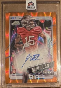 2024 Topps Chrome Cosmic JALEN McMILLAN Auto Orange Refractor 25/25 Buccaneers - Bild 1 von 2