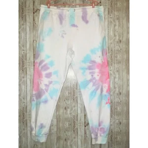 Jeffree Star Cosmetics JSC Snowcone Tie Dye Sweatpants Joggers Plue Size 3X NWOT - Picture 1 of 9