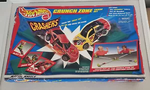 Vintage Hot Wheels Crunch Zone Crash Set Crashers Mattel 1998 NOS - Picture 1 of 14
