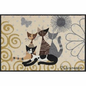 Rosina Wachtmeister Fantasia di Gatti Salonloewe Fußmatte waschbar 50x75 cm - Bild 1 von 9