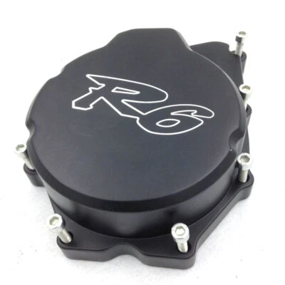 Motorcycle Left Side Stator Engine Cover Black For 2006-2014 2013 Yamaha YZF-R6 — 第 1/4 张图片