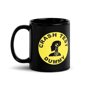 Crash Test Dummy Kaffee/Teebecher 11 Unzen Tasse (schwarz) - Bild 1 von 3