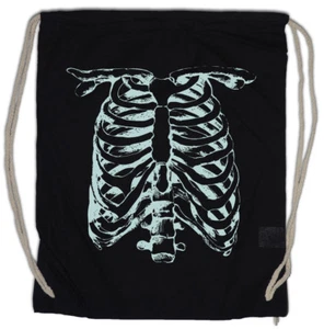 SKELETON II Turnbeutel Bones Halloween Karneval Skull Fear - Picture 1 of 1