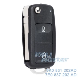 for VW Volkswagen Amarok Transporter Remote Key Fob 7E0 837 202AD 5K0 831 202AD - Picture 1 of 3