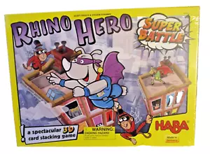 HABA Rhino Hero Super Battle - Un turbulento juego de apilamiento en 3D (SKU# 2332) - Imagen 1 de 4