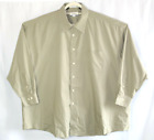 Enro Ultra Poplin Cotton Blend Dark Tan Front Pocket Men's Shirt Big 20 34/35