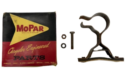 1936-1954 DeSoto Chrysler Dodge Plymouth Tailpipe Support and Clamp 1881686 NOS - Image 1 of 4