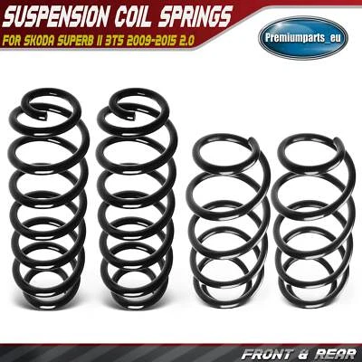 4x Coil Springs Front and Rear Suspension for Skoda Superb II 3T5 2009-2015 2.0 - Image 1 of 4