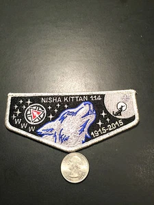 OA NISHA KITTAN LODGE 114 100th ANN FLAP TRADED AT THE 2015 NOAC - Bild 1 von 1