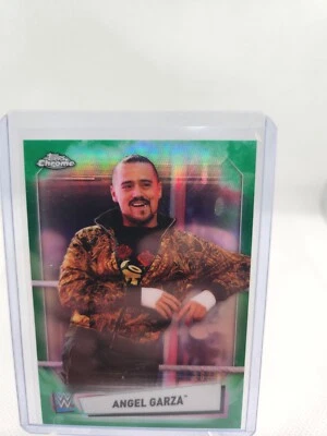 2021 WWE Topps Chrome Green Refractor Angel Garza /99 - Image 1 of 3