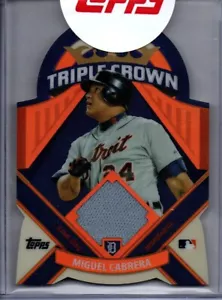 2013 Topps Baseball Miguel Cabrera Triple Crown Relic Die Cut TCR-8 - Bild 1 von 3
