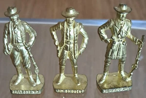 Ü Eier Metall Figuren - Berühmte Westmänner II 1985 Gold ( 3 Figuren ) - Picture 1 of 6