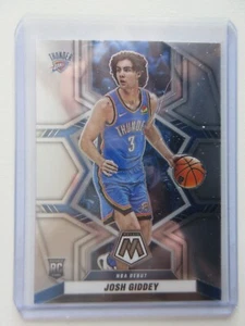2021-22 Panini Silver Mosaic Prizm NBA Debut Josh Giddey Rookie RC Blue Thunder - Picture 1 of 3