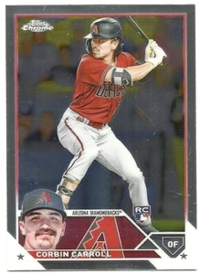 2023 Topps Chrome CORBIN CARROLL ~ Base Rookie Card #95 ~ Diamondbacks RC - Picture 1 of 1
