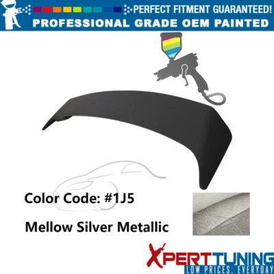 For 09-13 Toyota Corolla OE Style Painted #1J5 Silver Trunk Spoiler W/ LED Brake Foto 1 de 4