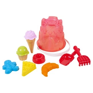 Juego de cubos para helados playa castillo moldes arenero jardín verano exterior diversión juego - Imagen 1 de 5
