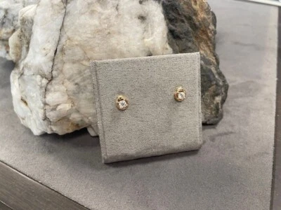 Clogau Welsh 18ct Gold 1854 Tree of Life Diamond Earrings £740 off 4mm Rare - Image 1 of 4