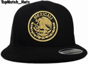 Federal Mexico Black And Gold Trucker Hat Brand New Ships Now !!! - Picture 1 of 3
