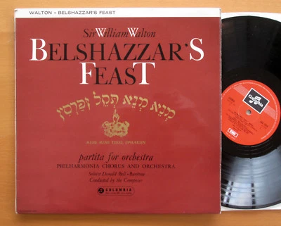 SAX 2319 Walton Conducts Belshazzar's Feast Partita EX Columbia Stereo LP - Image 1 of 4