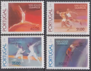 PORTOGALLO SC # 1606--9 CPL SET NUOVO NUOVO di 4 - 1984 LOS ANGELES OLIMPIONI ESTIVE - Foto 1 di 1