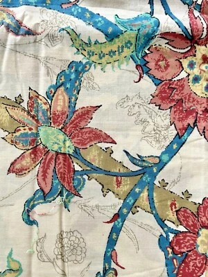 Tela de lámina de algodón serigrafiada Bloomcraft Inc. vintage años 90 cosida 2 piezas Foto 1 de 4