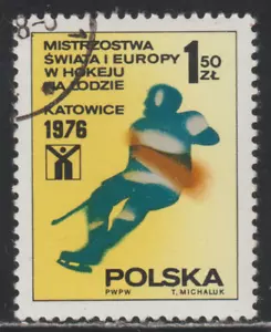 Poland 1976 SC# 2154 - Ice Hockey World Championship - Katowice - Used Lot # 311 - Picture 1 of 2