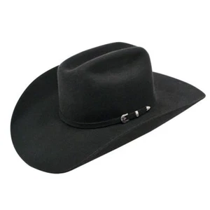 Ariat Men's 3X Wool Black Cattleman Western Hat -A7520601 - Picture 1 of 3