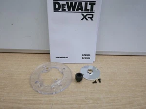 DeWALT 8MM ROUTER COLLET + NUT + GUIDE BUSH & BASE DCW604 D26204K DW621 DW615 - Picture 1 of 1