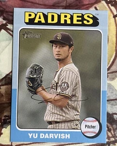 YU DARVISH 21/25 TOPPS HERITAGE ✨MINI 💫BLUE PARALLEL SAN DIEGO PADRES #130 2024 - Picture 1 of 3