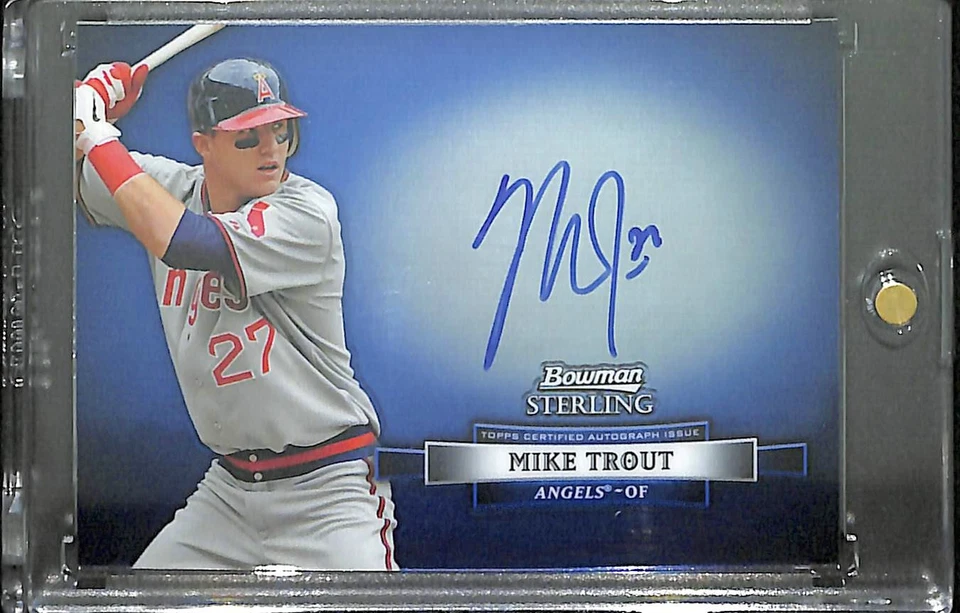 2012 Bowman Sterling Autograph #BSAR-MT Mike Trout - Image 1 of 2