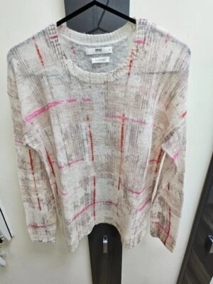 Suéter Brax Fell Good lana crema claro rojo / gris patrón talla 36 nuevo Foto 1 de 3