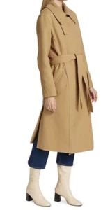 MSRP $1095 NEW Rag & Bone Amber Belted Trench Coat in Camel- Size Medium #C2537 - Picture 1 of 12