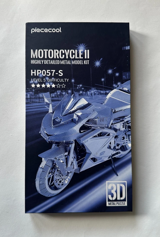 piececool MOTORCYCLE II 3D Metal Puzzle Model Kit HP057-S Level 5 - Image 1 of 3