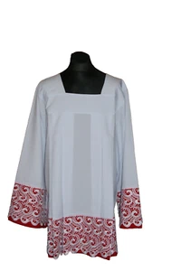 PRIEST SURPLICE, SPÓDNICA CHÓROWA, SZATA LITURGIA, ROZMIAR 176 CM - Imagen 1 de 2